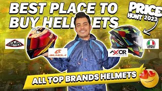 All Top BrandsSMKAXORBILMOLAINDEX Etc Best Selling HelmetsHelmets Price in Nepal 2023 [upl. by Ennalorac662]