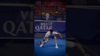 Tapia desquiciado en Qatar mundialdepadel viralvideo padel qatar highlights tapia sports [upl. by Sivie]