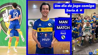 Dia de jogo na vida de um jogador profissional na serie A 🇮🇹  3 pontos  MVP [upl. by Ylen27]