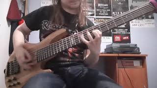 Rhapsody  The Wizards Last Rhymes bass solo cover [upl. by Afrika]