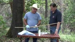 corksoutdoorscom How to back a traditional flat bow with sturgeon skin [upl. by Paapanen]