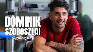 SIGNING DAY Szoboszlais Liverpool arrival  Behindthescenes VLOG [upl. by Older527]