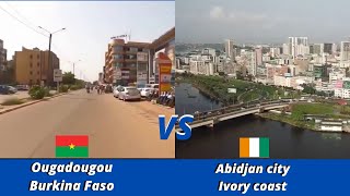 Ouagadougou Burkina Faso VS Abidjan Ivory Coast [upl. by Anaujait539]