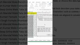 How to Data segregate in excel  Excel me data ko segregate kaise kare shorts excel [upl. by Hermia]