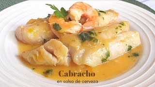 Cabracho en salsa de cerveza fácil y deliciosa  Recetas de pescado 🐠🐋🐟 [upl. by Lorre]