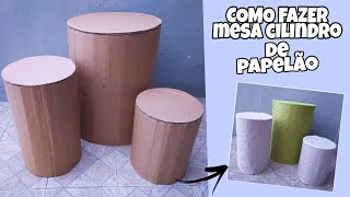 COMO FAZER MESA DE PAPELÃƒOPASSO A PASSO TRIO DE CILINDROS [upl. by Calvina]