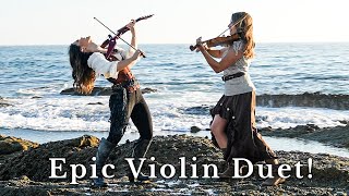 Wellerman x Hes a Pirate Violin Cover Duet Taylor Davis amp Mia Asano [upl. by Pedroza]