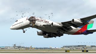 Pilot Got Panic After Boeing 747 Crash Into The Storm XPlane 11 [upl. by Areehs]