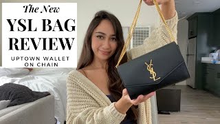 NEW YSL UPTOWN WALLET ON CHAIN  Review and Impressions [upl. by Belloir]