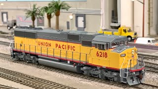 REVIEW Athearn Genesis 20 HO Scale SD60m Triclops wDCC Sound  UP 6218 [upl. by Reggis]