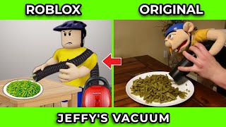 SML Movie vs SML ROBLOX Jeffys Vacuum  Side by Side [upl. by Sillek]