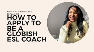 Teaching English OnlineGlobish Application processesl Online coach [upl. by Ashjian]