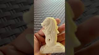 Merlion soap carving shorts shortvideo merlionsingapore soapcarving [upl. by Laroc230]