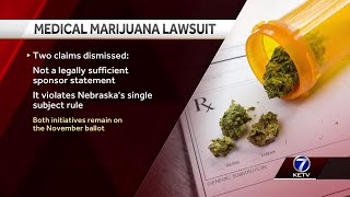 Nebraska judge dismisses part of lawsuit challenging medical marijuana ballot initiatives [upl. by Nirrac384]