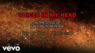 Falling In Reverse  Voices In My Head clean Karaoke [upl. by Eimerej473]