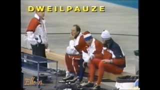 Winter Olympic Games Calgary 1988  5 km ice preparation [upl. by Seta]