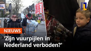 Vuurwerktoeristen uit Nederland kopen massaal hun knallers in Duitsland  1Limburg [upl. by Nahtannhoj739]