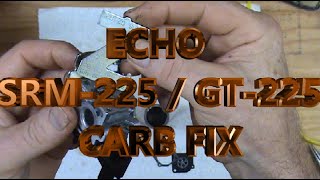 ECHO SRM225  GT225 Wont Start Easy Fix Carb Repair Kit Primer amp Lines [upl. by Ahtimat629]