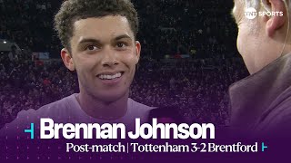 quotWE WERE GETTING WOUND UPquot 😡  Brennan Johnson  Tottenham 32 Brentford  Premier League [upl. by Iveel]