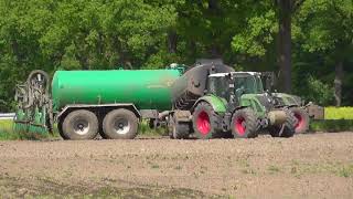 Gärreste Ausbringung mit anschließender Bodenbearbeitung 2018 mit Fendt 720 u 826 Vario [upl. by Ayrad]