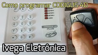 Central de Alarme CODIGUS 4D  como programar [upl. by Jonathan]