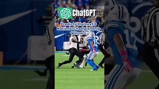 ChatGPT Predicts the Next 5 CFB champions football edit coldplay cfb [upl. by Cathi]