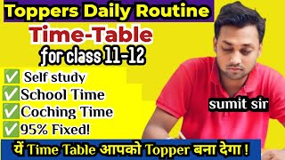 Best Toppers Time Table 2024 up board 12 pdhai kaise kare toppers daily study routine b [upl. by Inad]