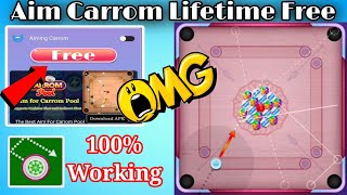 How to Use Aim Carrom Lifetime Free 😱 Unlimited Coins amp Gems 2023 [upl. by Edobalo]