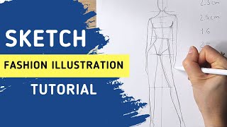 Fashion illustration tutorial n°2 [upl. by Omland298]