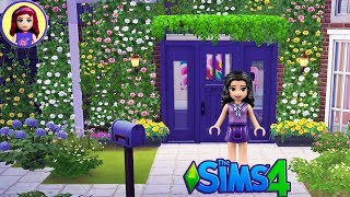 Lets Build Lego Friends Emma an Artists Cottage  Sims 4 House Build [upl. by Airednaxela]