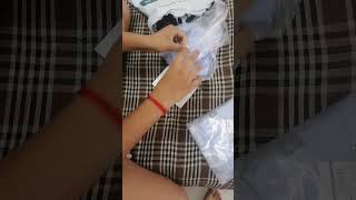 ajio shirt unboxing netplay shirt unboxing micro print slim fit shirt with patch pocket skycolour [upl. by Polish]