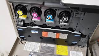 Canon iRA C250i How to Change Toner Cartridge CEXV47 [upl. by Yarrum283]