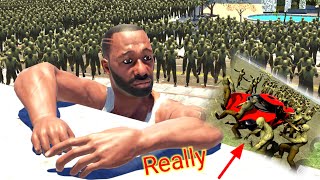 Franklin VS Zombie Army Time in Indian Bike Driving 3D Really [upl. by Blatman]