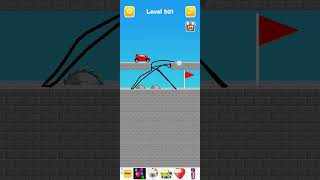 draw line bridge puzzle game viralvideo [upl. by Otrebile]