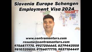 Slovenia Europe Employment Visa [upl. by Irma]