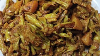 LONG BEANS STIR FRY HAWAI ASANGBI KANGAOU NGAOUBA MANIPURI RECIPE [upl. by Quinn]