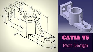 CATIA V5 Part Design [upl. by Ahsimal]