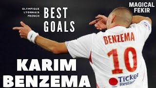 KARIM BENZEMA  OLYMPIQUE LYONNAIS  BEST GOALS [upl. by Ecirtak640]