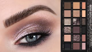 Huda Beauty Pretty Grunge Palette  Neutral Glam Eyeshadow Tutorial [upl. by Clayson45]