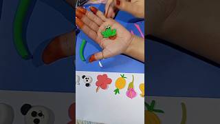 Frog by clayক্লে দিয়ে ব্যাঙ।foryou frog clay diy beautiful art shorts views subscribe [upl. by Lifton]