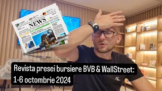 bursă Revista presei bursiere BVB amp WallStreet 16 octombrie 2024 [upl. by Theodor]