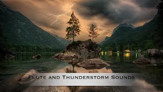 Shakuhachi Flute Thunderstorm Rain  Ambience  Study Meditation [upl. by Astraea]