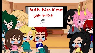 Mha characters react to quotIf the mha kids were bulliedquotMhaShips [upl. by Inajna781]