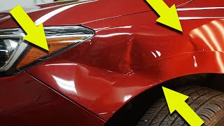 NASTY 🤢 Fender Dent Repair [upl. by Eelamme557]