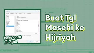 Cara Mudah Ubah Tanggal Masehi ke Hijriyah di Excel [upl. by Anyaj]