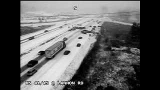 40vehicle pileup caught on camera during Wisconsin snowstorm [upl. by Alatea]