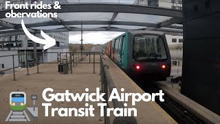 Gatwick Airport Transit train  Ride amp Observations [upl. by Lynnworth]