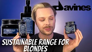 HEART OF GLASS DAVINES REVIEW  Natural Hair Products For Blondes  Blue Shampoo For Orange Hair [upl. by Tnattirb643]