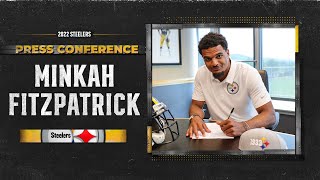 Press Conference Minkah Fitzpatrick Signed to New FiveYear Contract  Pittsburgh Steelers [upl. by Rozelle]