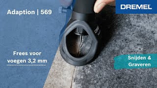 Dremel 569 Hardmetalen frees voor verwijderen van voegen 16 mm [upl. by Sinnelg]